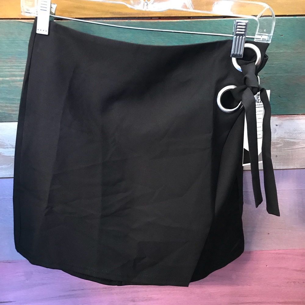 Black Wrap Skirt